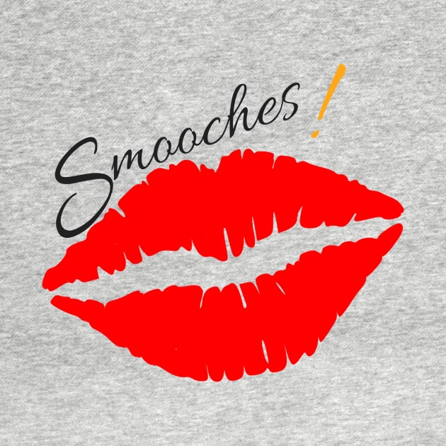 Smooches, Red Lips Kiss by CrazyCraftLady